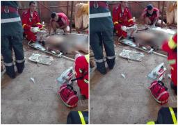 Muncitor căzut de pe o schelă, de la 10 m înălţime, într-o biserică din Constanţa. Bărbatul e în comă