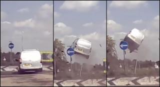 Accident spectaculos în Marea Britanie