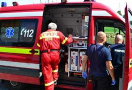 Intervenţia salvatorilor în cazul femeii lovite de tren la Arad