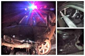 Şoferul BMW-ului implicat în accidentul de la Brădeşti era beat. 4 răniţi, printre care şi un bebeluş de 9 luni