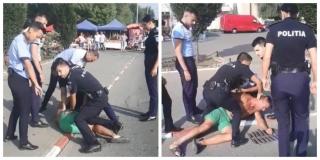 Scandal cu politisti la Alexandria dupa ce un tanar a fost lovit cu masina de un politist