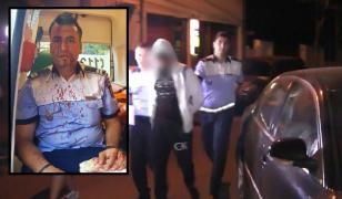 Poliţist umplut de sânge la Craiova