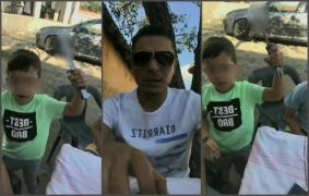 Răfuială între clanuri în Teleorman! Un copil de 6 ani îi amenință cu moartea pe rivalii tatălui lui, live pe Facebook, ținând în mână un cuțit (Video)