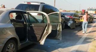 Şase maşini, implicate într-un carambol din Teleorman