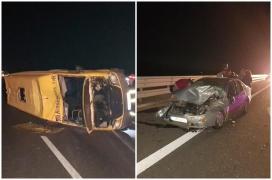 Doua accidente cu 7 victime, pe autostrada Deva - Sebes