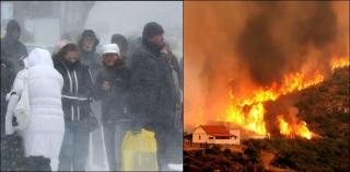 Alerte MAE pentru români. Vreme severă, îngheţ şi vijelii în Ucraina, risc ridicat de incendii în Grecia