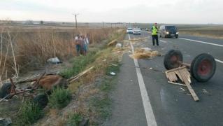 Dezastru la Hârşova, după o depăşire pe linie continuă. Copil cu coloana fracturată, mamă în stare gravă