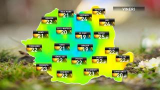 Prognoza meteo pentru vineri, 28 septembrie