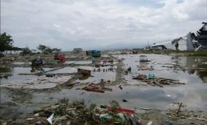 Zonă lovită de tsunami și de cutremur din Palu