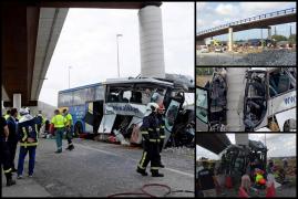 Tragedie în Spania! Șase oameni au murit și 21 sunt răniți după ce autocarul în care se aflau s-a izbit de pilonul unui viaduct, la Avilés (Video)