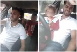 Live la volan cu 4 copii în mașină! Un șofer craiovean a transmis live în timp ce avea 3 copii pe bancheta din spate. O fetiță a fost așezată la volan