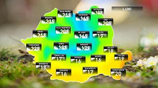 Prognoza meteo pentru luni, 1 octombrie