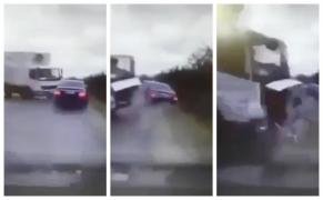 Accidentul lui Igor Dodon, momentul impactului (Video)