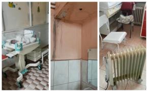 Mucegai şi saloane de nou-născuţi încălzite cu radiatoare la spitalul din Braşov