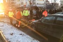 Trei oameni, spulberați pe trecerea de pietoni, la Mioveni, de un șofer care susține că a fost orbit de soare (Video)