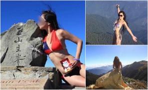 Gigi Wu, alpinista în bikini cunoscută pe reţelele de socializare