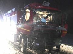 Autospecială de pompieri, implicată intr-un accident la Cluj