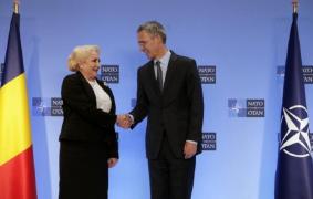 Viorica Dăncilă, întâlnire cu secretarul general al NATO, Jens Stoltenberg