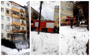 Explozie puternică într-un bloc din Câmpulung, după ce un locatar și-a făcut o instalație improvizată de încălzire (Video)