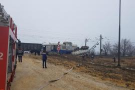 Cisternă cu motorină, lovită de tren în Portul Constanţa