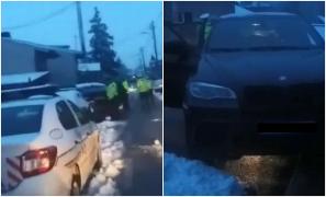 Un șofer a dat cu BMW-ul peste o polițistă locală din Ploiești, care a ajuns la spital