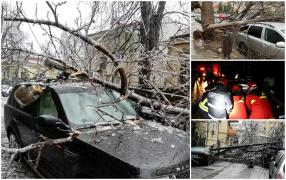 Haos în București din cauza ploii inghețate