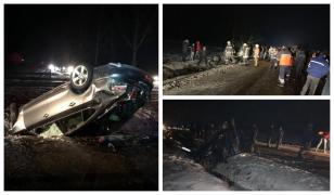 Trei maşini implicate