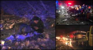 Groaznic accident de circulaţie, în această dimineaţă, pe DN2, în județul Bacău