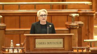 Dăncilă, la dezbaterile moţiunii: "Văd aceiaşi politicieni amatori şi iresponsabili. Aţi fi un adevărat dezastru, un pericol pentru ţară şi români"