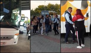 Șoferul autocarului aparţinând Tabita Tour a sărit să bată o pasageră