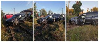 Şoferul din maşina a reuşit să scape