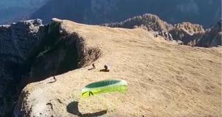 Salvamontiştii au reuşit să-i imobilizeze piciorul rănit