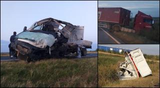 Un grav accident rutier a avut loc în această dimineață pe DN 25, pe raza localității Braniștea