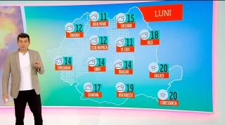 Mihai Jurca la harta cu prognoza meteo pe 11 noiembrie