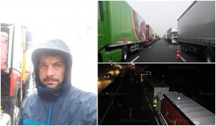 Şoferi români blocaţi