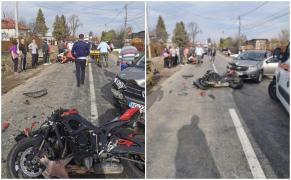 Manevra incredibilă a unui şofer a băgat un motociclist în comă