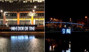 Răspunsul din Cluj pentru instalaţia 'Mi-e dor de tine' de la Londra