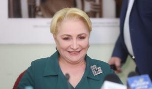 Viorica Dăncilă face declarații presei în Timiș