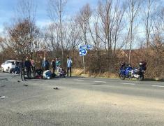 O motociclistă de 32 de ani a ajuns la UPU Sibu, în urma unui accident rutier grav produs la ieșirea de pe autostrada A1 spre Cisnădie