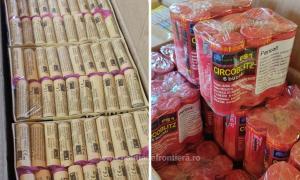 Poliţiştii au oprit maşina cu materialele pirotehnice în trafic, în Bihor