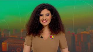 Prezentatoarea Horoscopului, Nadina Zissu, în platoul Observator