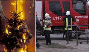 A dat foc bradului de Crăciun