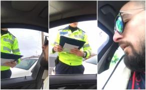 Prins fără număr, un şofer l-a pus la loc şi apoi a făcut scandal