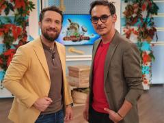 Prezentatorii de la Neatza cu Răzvan şi Dani în platoul emisiunii