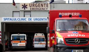Ambulanțe în fața Spitalului de Urgență Floreasca