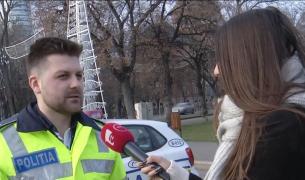 Polițistul de la rutieră din București intervievat de Mădălina Iacob