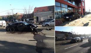 Nissan GT-R, accident grav în Timişoara