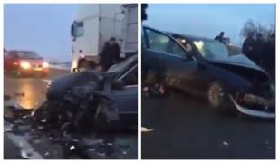 Accident grav cu un BMW