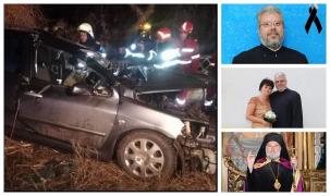 Slujbă impresionantă de pomenire pentru părintele Ionel şi soţia sa, morţi în accidentul din Tulcea