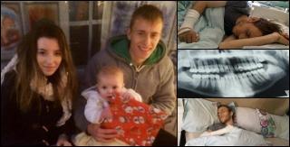 Tânăr bătut de iubită